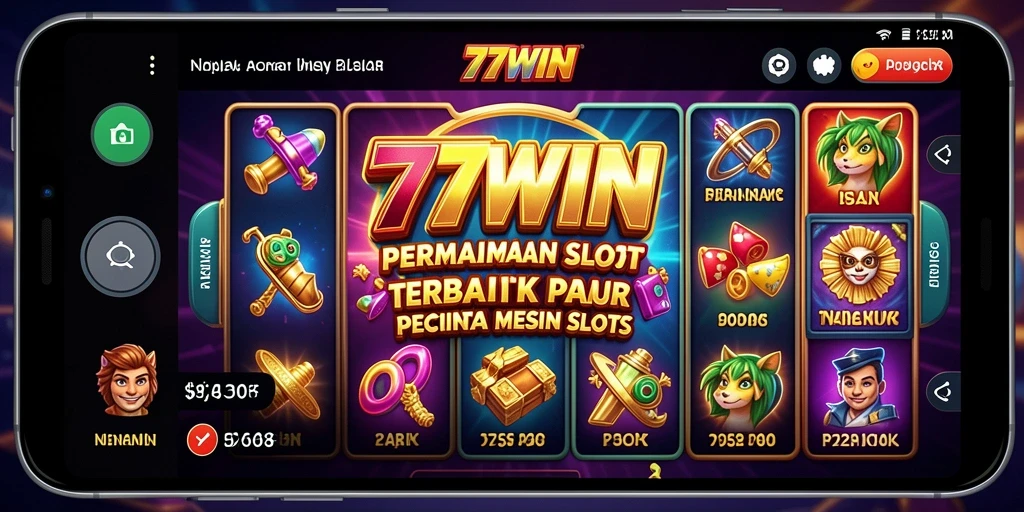 Tangkapan layar utama 77WIN menampilkan gameplay seru dari slot.
