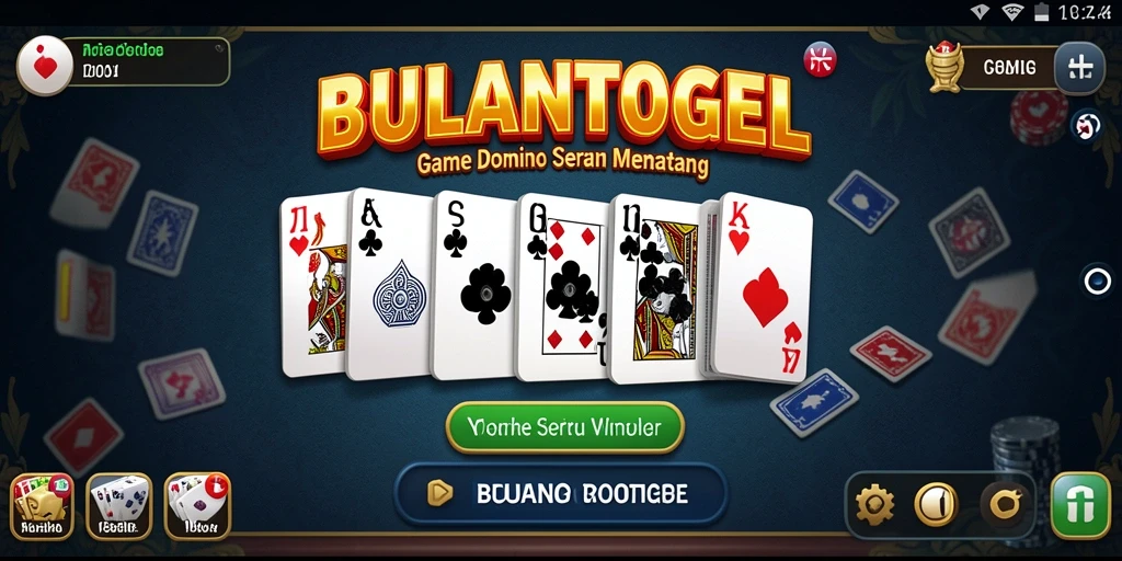 Tampilan dalam game Domino BULANTOGEL yang menarik.