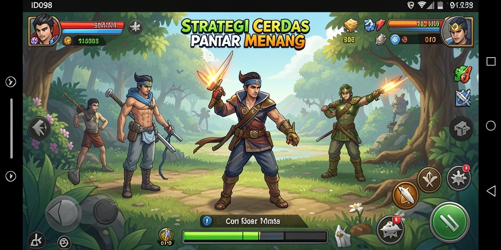 Tampilan gameplay menarik dari ID098 yang penuh strategi.