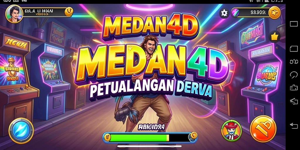 Tangkapan layar utama MEDAN4D menunjukkan aksi seru dalam permainan arcade.