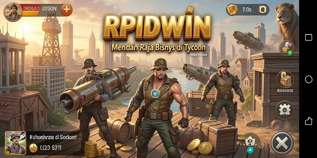 Screenshot menunjukkan gameplay Tycoon yang dinamis dan menyenangkan.