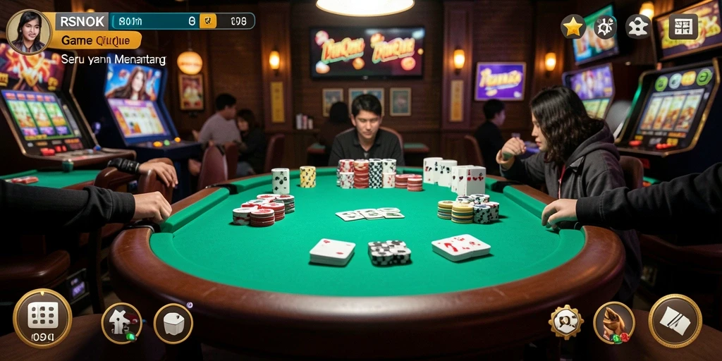 Gameplay QiuQiu yang seru di RSNOK, penuh tantangan.