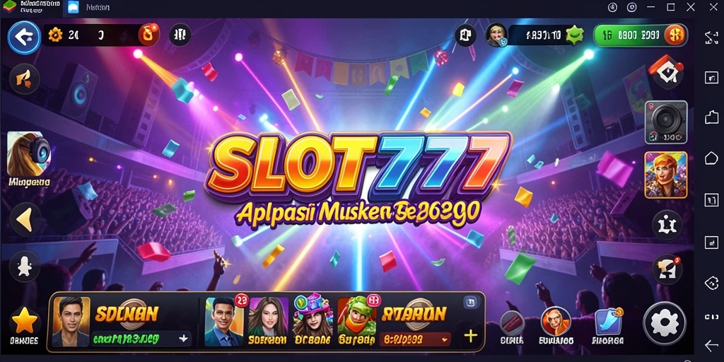Tampilan screenshot SLOT777 saat gameplay Musik yang seru dan interaktif.