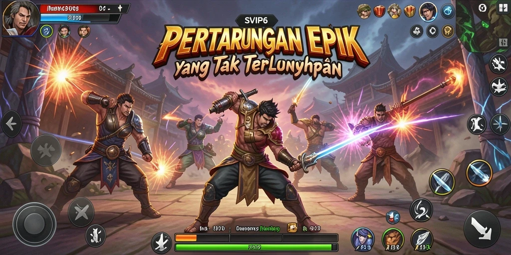 Tampilan dinamis dan aksi pertarungan yang menegangkan di SVIP6.