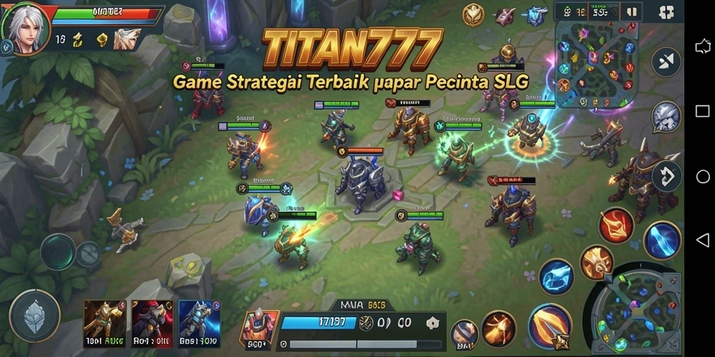 Tampilan gameplay TITAN777 yang mendebarkan dan strategis.