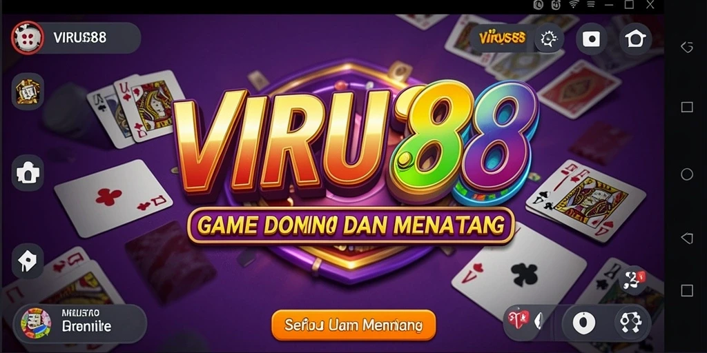 Screenshot gameplay VIRUS88 menampilkan serunya bermain Domino.